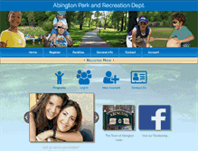 Tablet Screenshot of abingtonrec.com